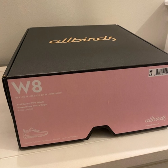 Allbirds pink women size 8 sneakers new in box - Picture 5 of 5